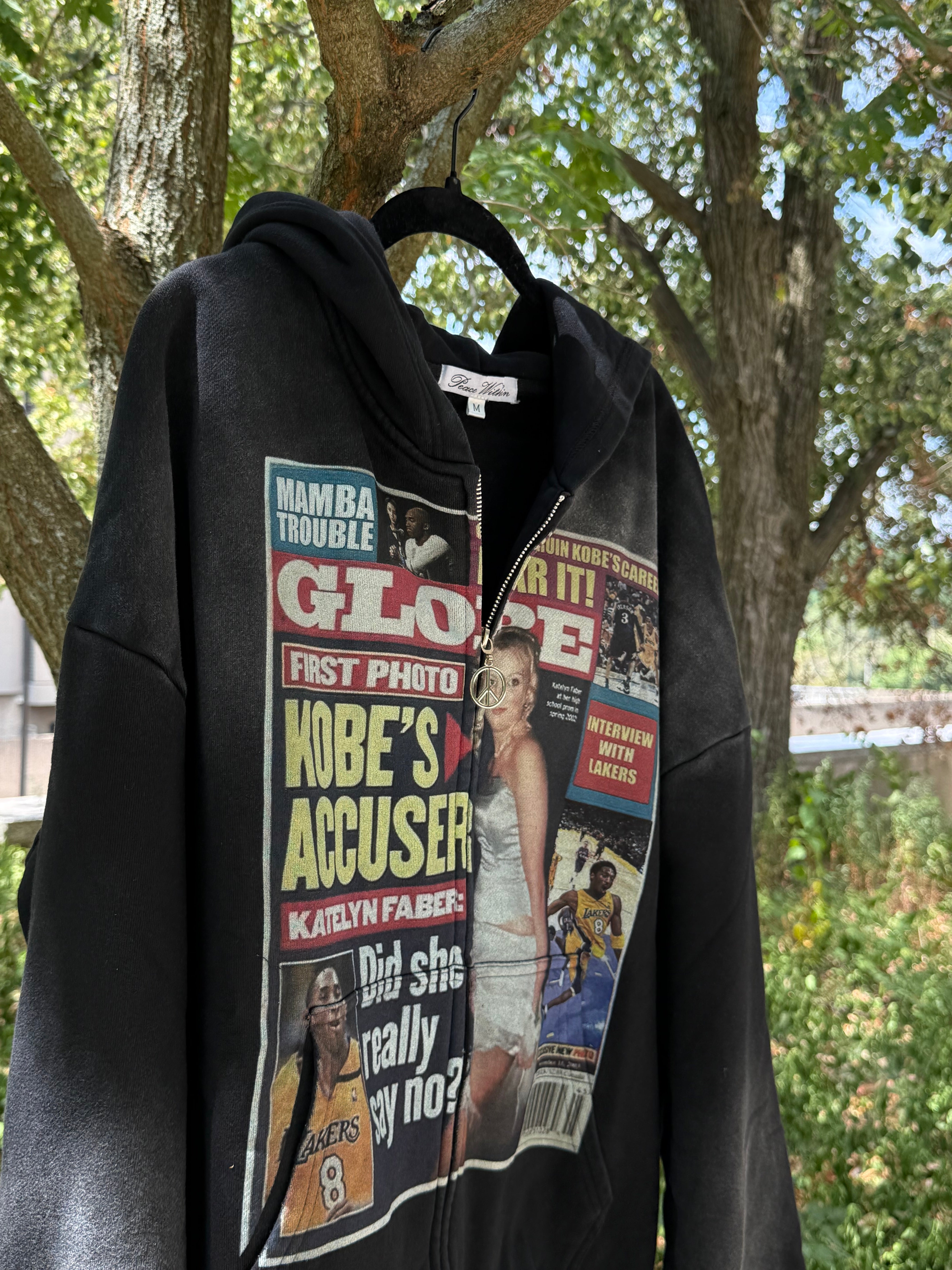 "Allegations" Zip-Up (Black)