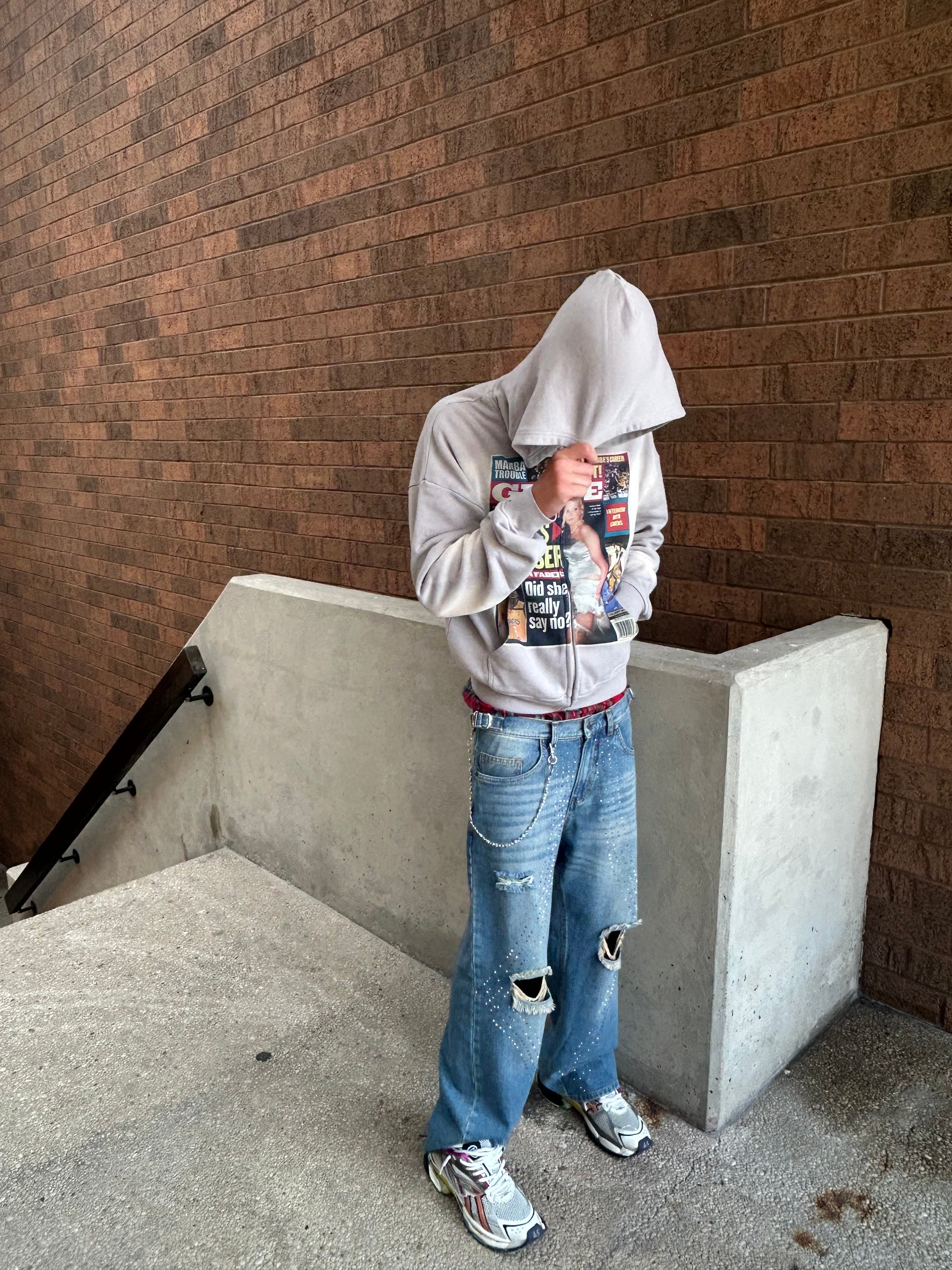 "Allegations" Zip-Up (White)